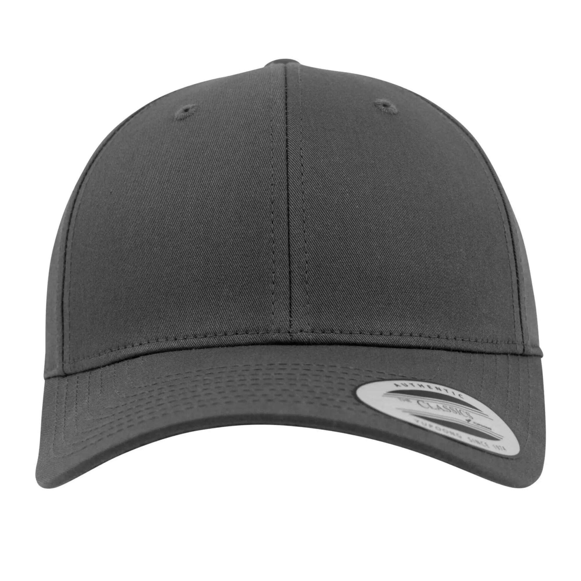 Classic Curved Snapback Baseball Cap (Charcoal) 5/5