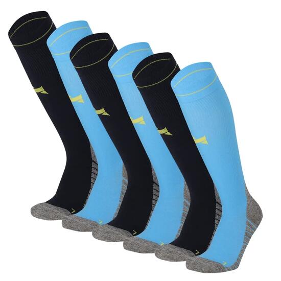 Chaussettes de running compression 6-pack Multi Navy