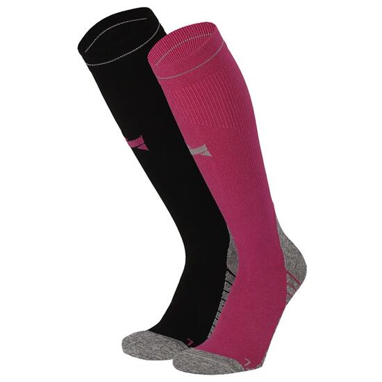 Chaussettes de running compression lot de 2 Multi Purple