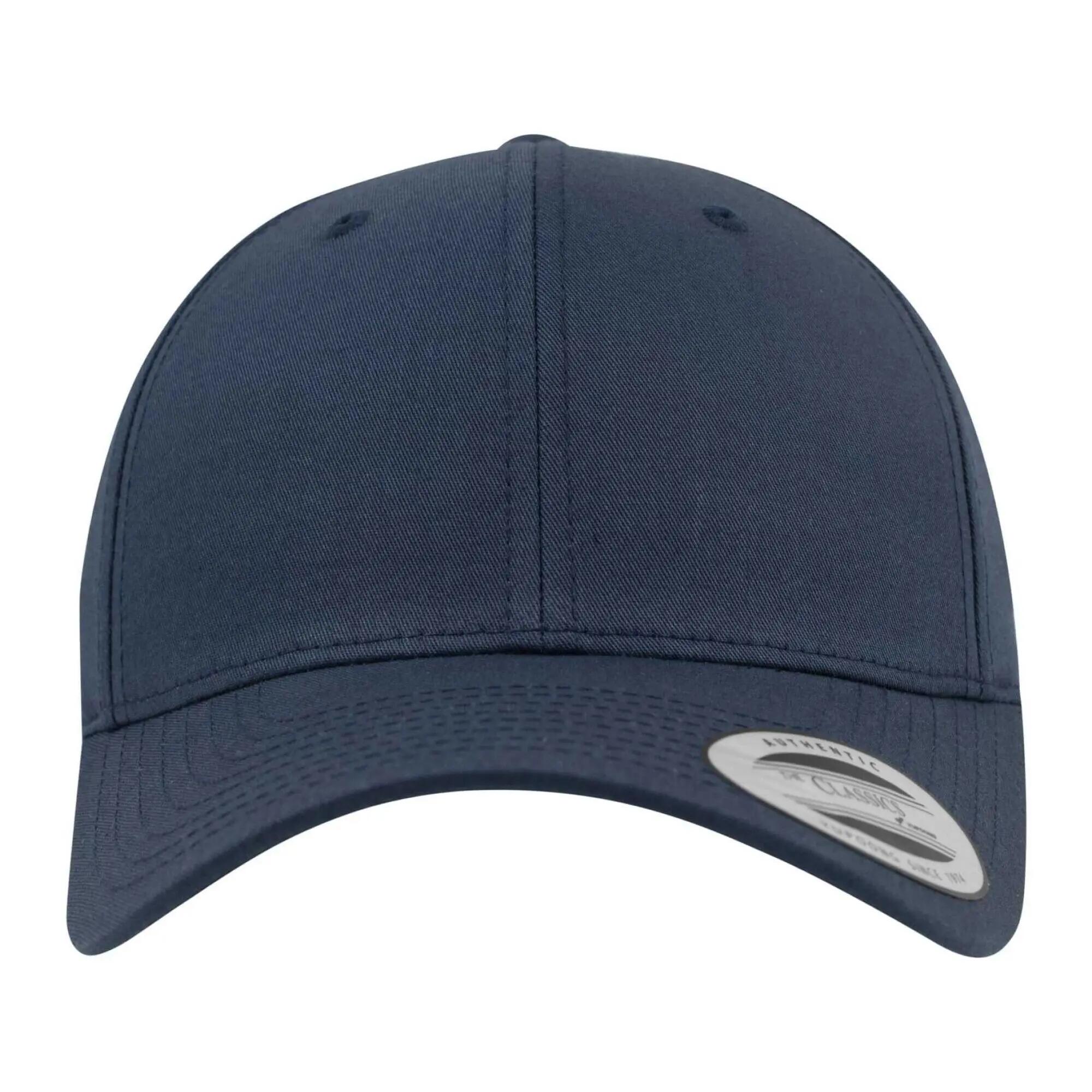 Classic Curved Snapback Baseball Cap (Navy) 5/5