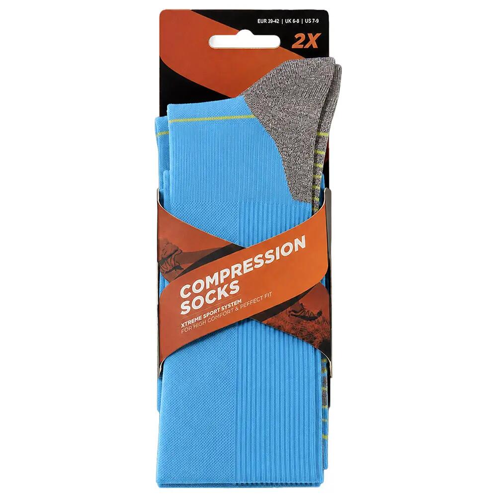 Calcetines de running de compresión pack de 2 Multi Navy 5/5