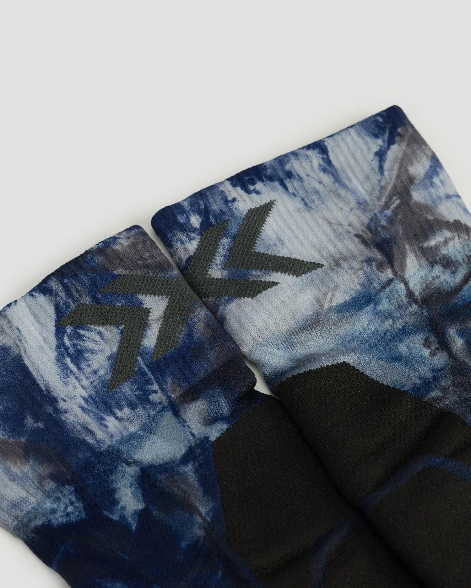 Skarpety unisex X-Socks SKI EXPERT WILD OTC TIEDYE X BLACK/MARINE B140 2/2