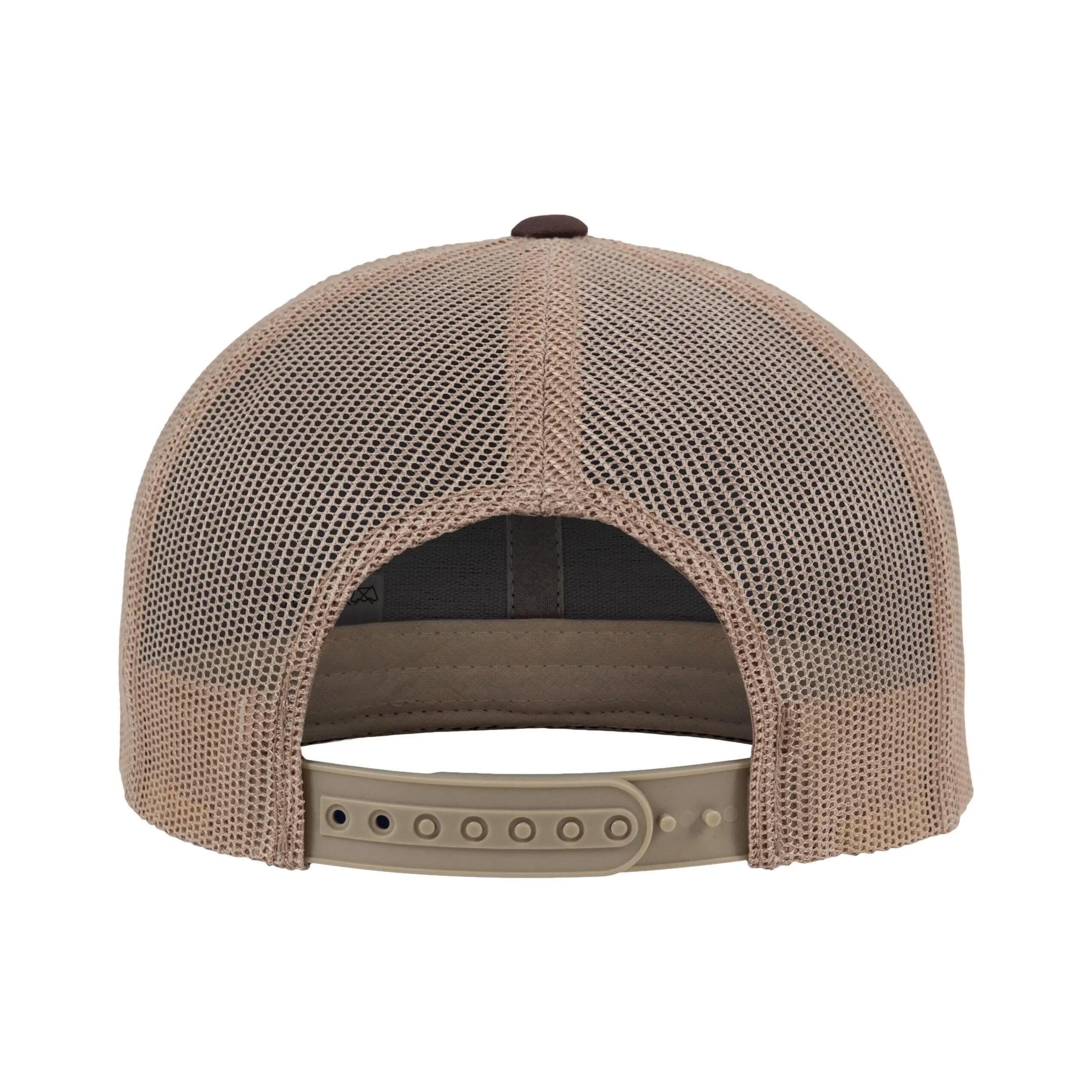 Casquette Trucker Motif/style Rétro (Marron / Kaki) 6/6