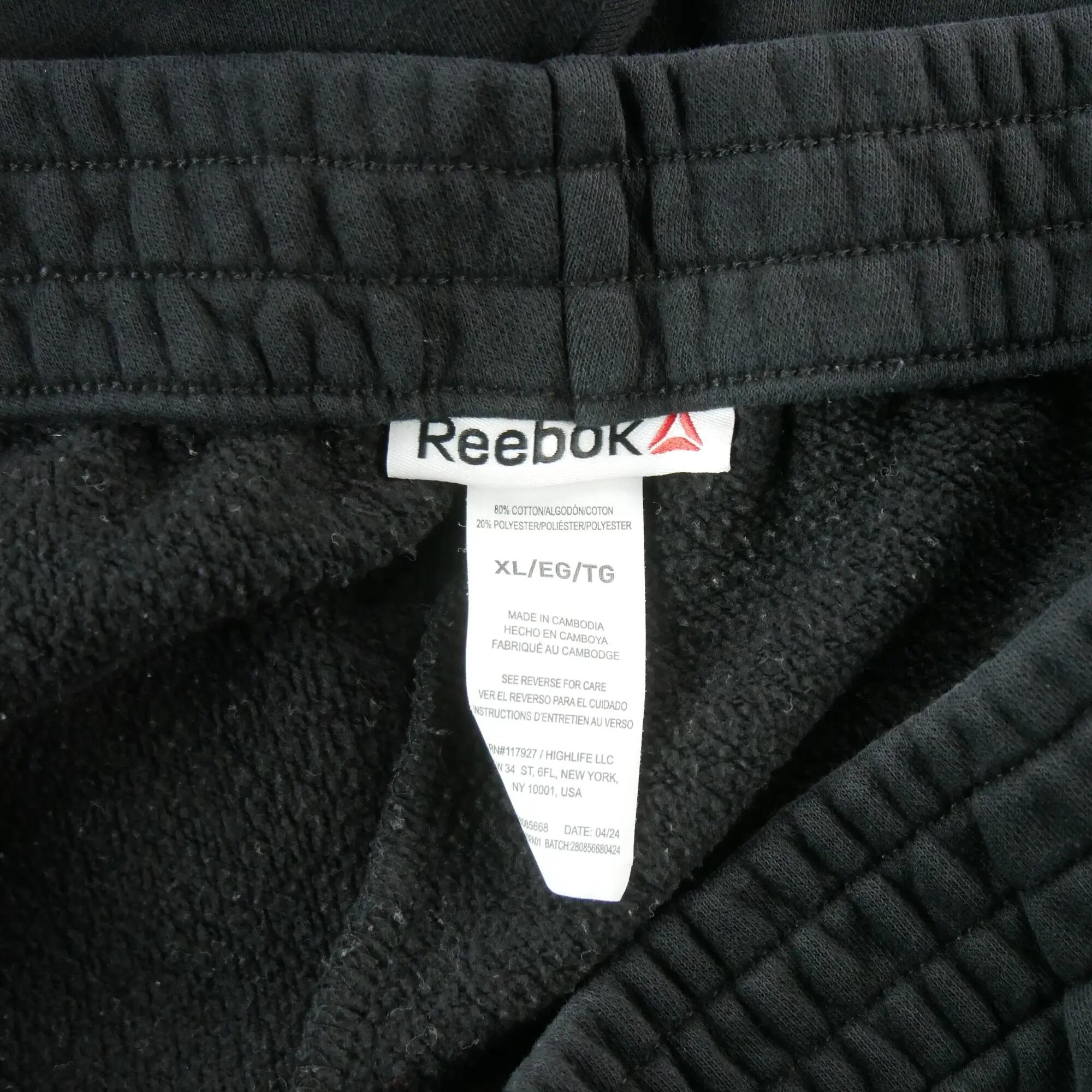 Tweedehands - Reebok joggingsbroek heren Vector regular fit zwart - Als nieuw 6/7