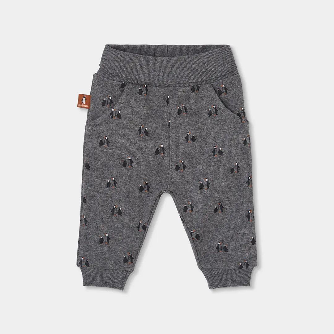 Conjunto punto bebé niño blanco estampado pingüinos 4/7