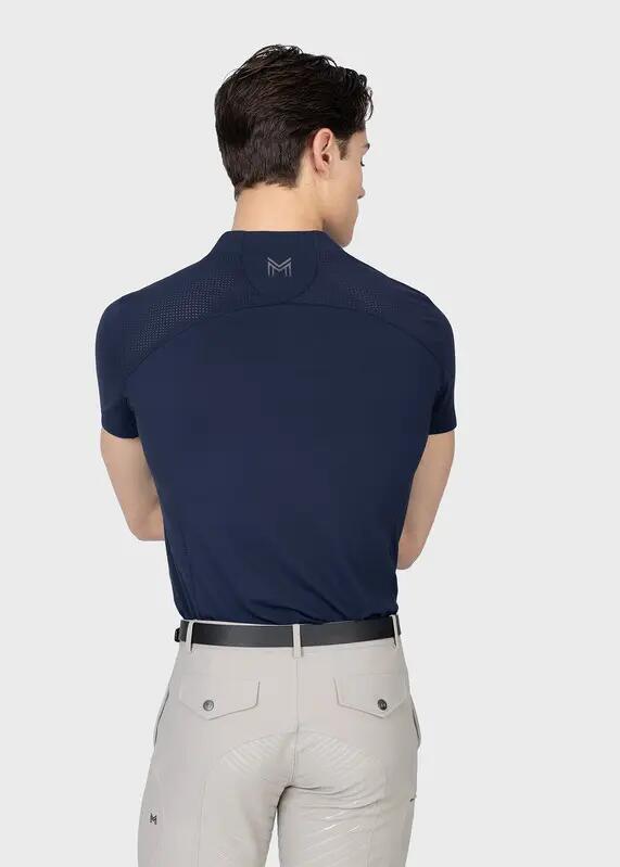 Camiseta Base Manga Corta Hombre Equitación Maximilian Track Atlántico 3/7
