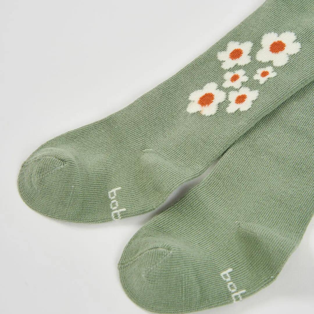Leotardo verde estampado flores 2/2