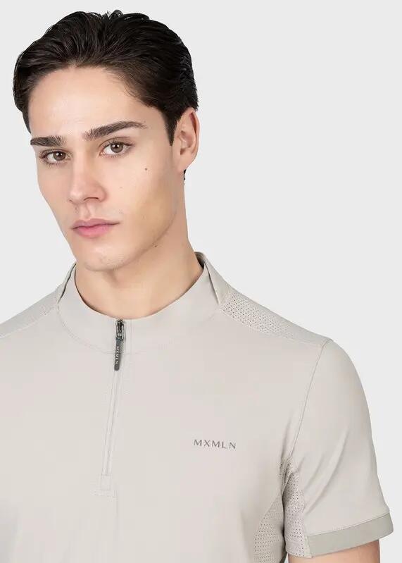 Camiseta Base Manga Corta Hombre Equitación Maximilian Track Topo Suave 6/7