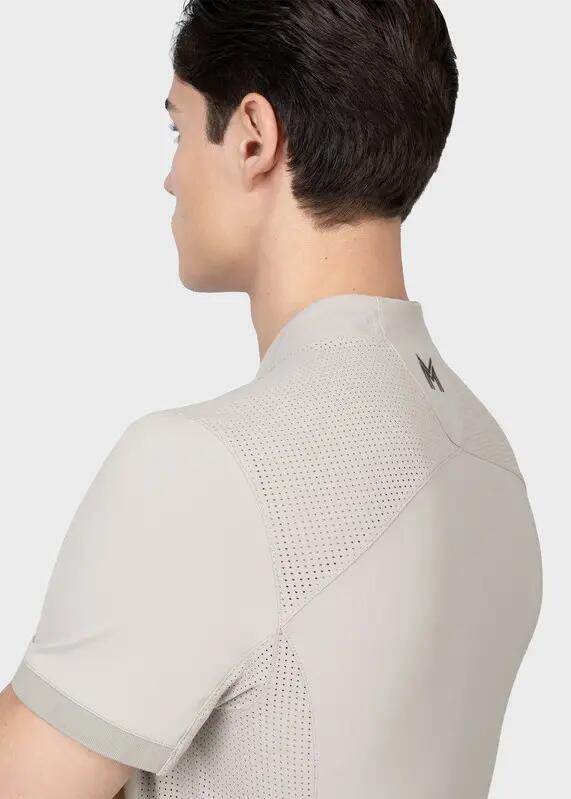 Camiseta Base Manga Corta Hombre Equitación Maximilian Track Topo Suave 5/7