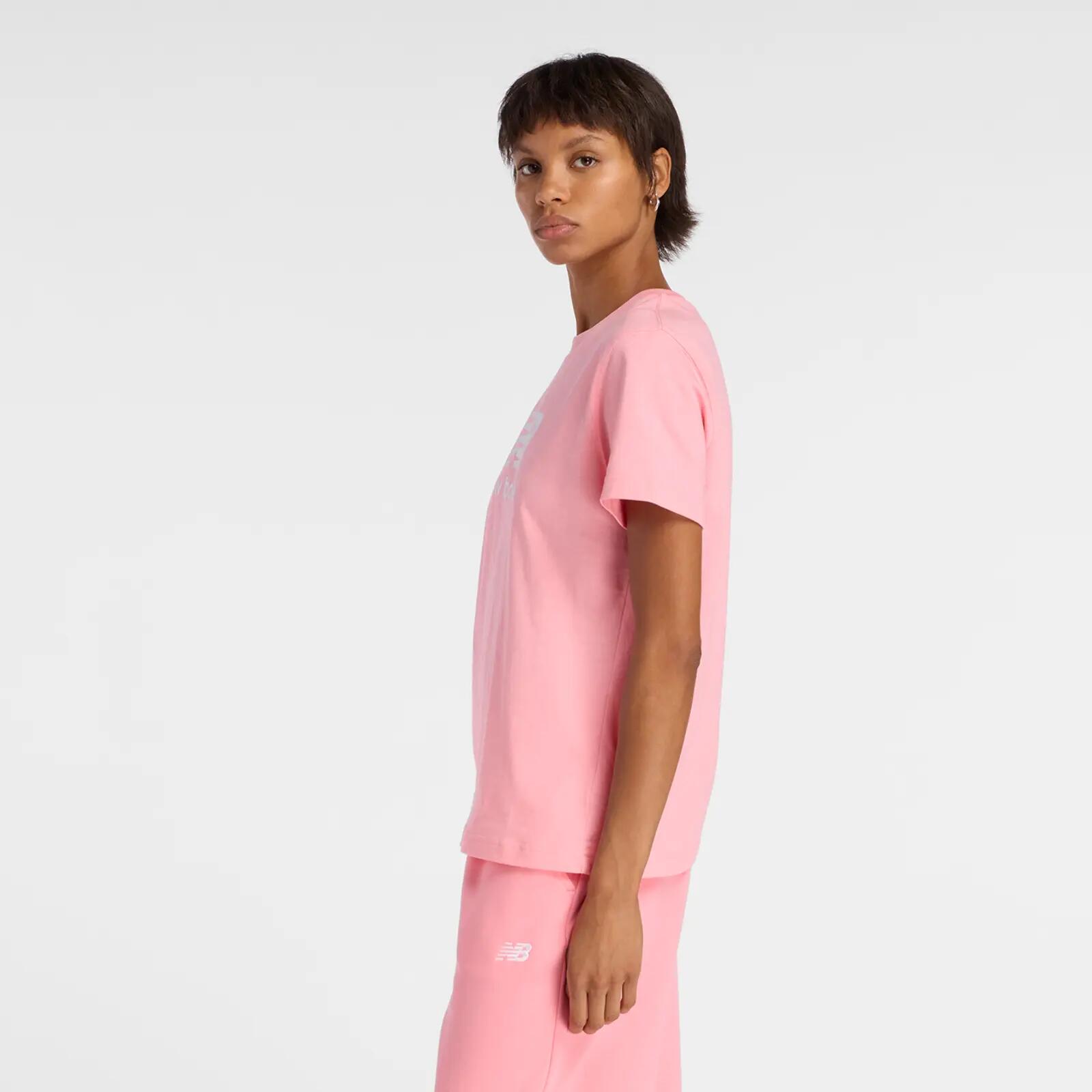 Damskie koszulka NEW BALANCE SPORT ESSENTIALS JERSEY LOGO T-SHIRT Pink 3/3