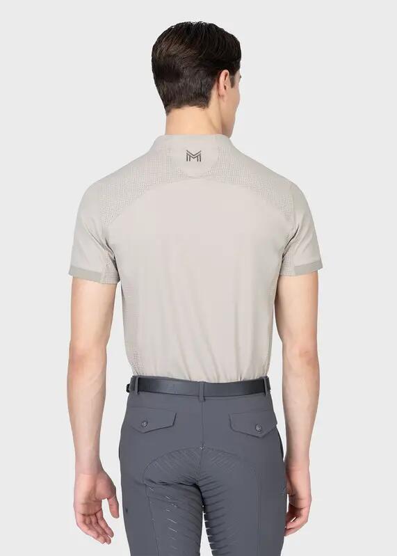 Camiseta Base Manga Corta Hombre Equitación Maximilian Track Topo Suave 3/7