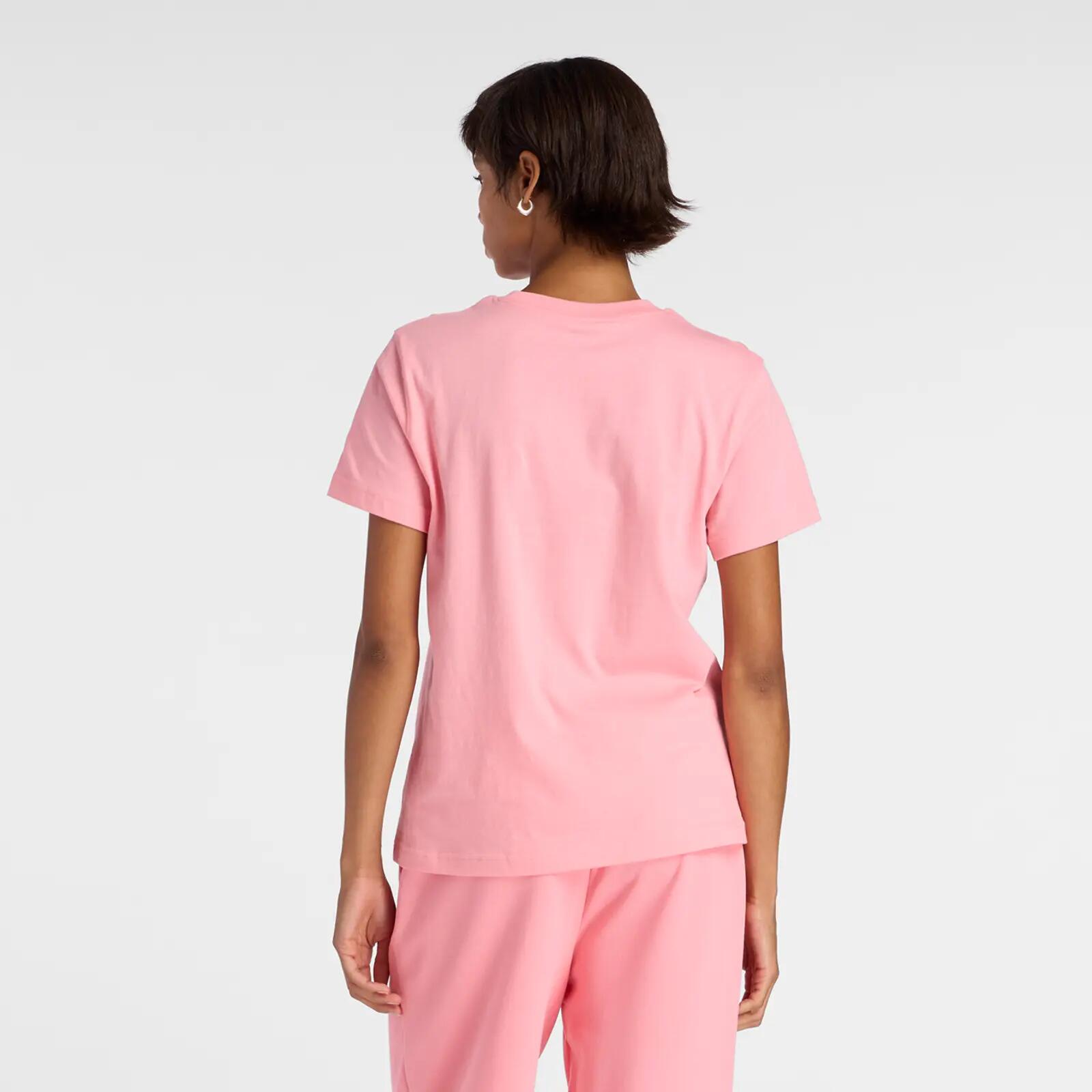 Damskie koszulka NEW BALANCE SPORT ESSENTIALS JERSEY LOGO T-SHIRT Pink 2/3