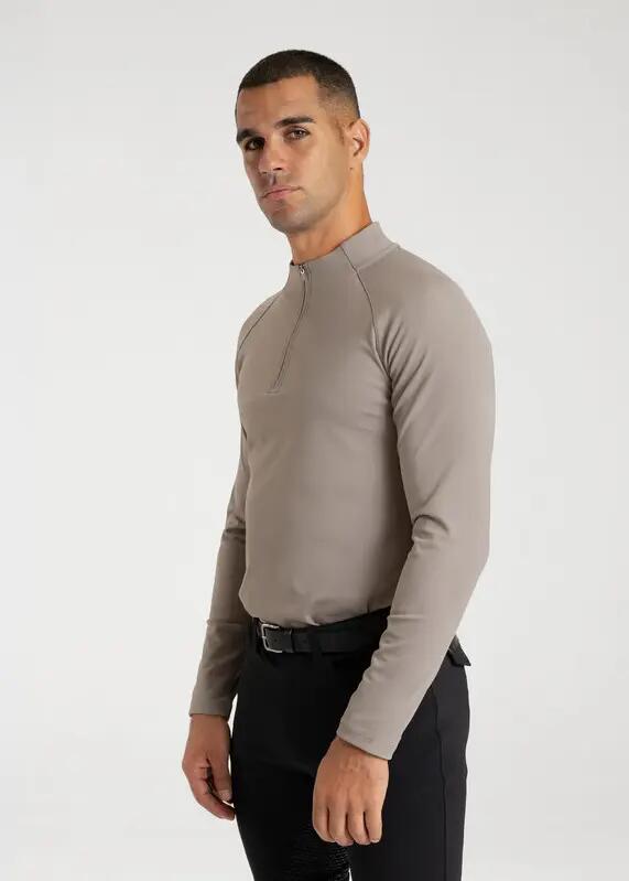 Camiseta Base Manga Larga Hombre Equitación Maximilian Code Topo 4/7