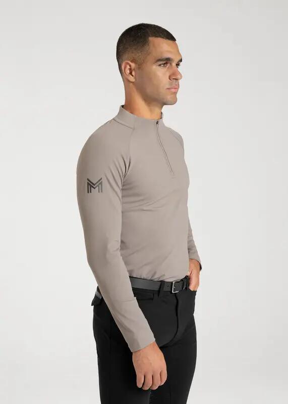 Camiseta Base Manga Larga Hombre Equitación Maximilian Code Topo 2/7