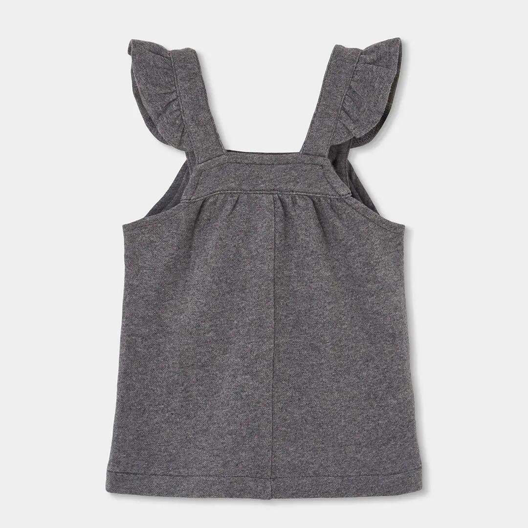 Conjunto punto bebé niña gris vigoré con pingüino 6/7