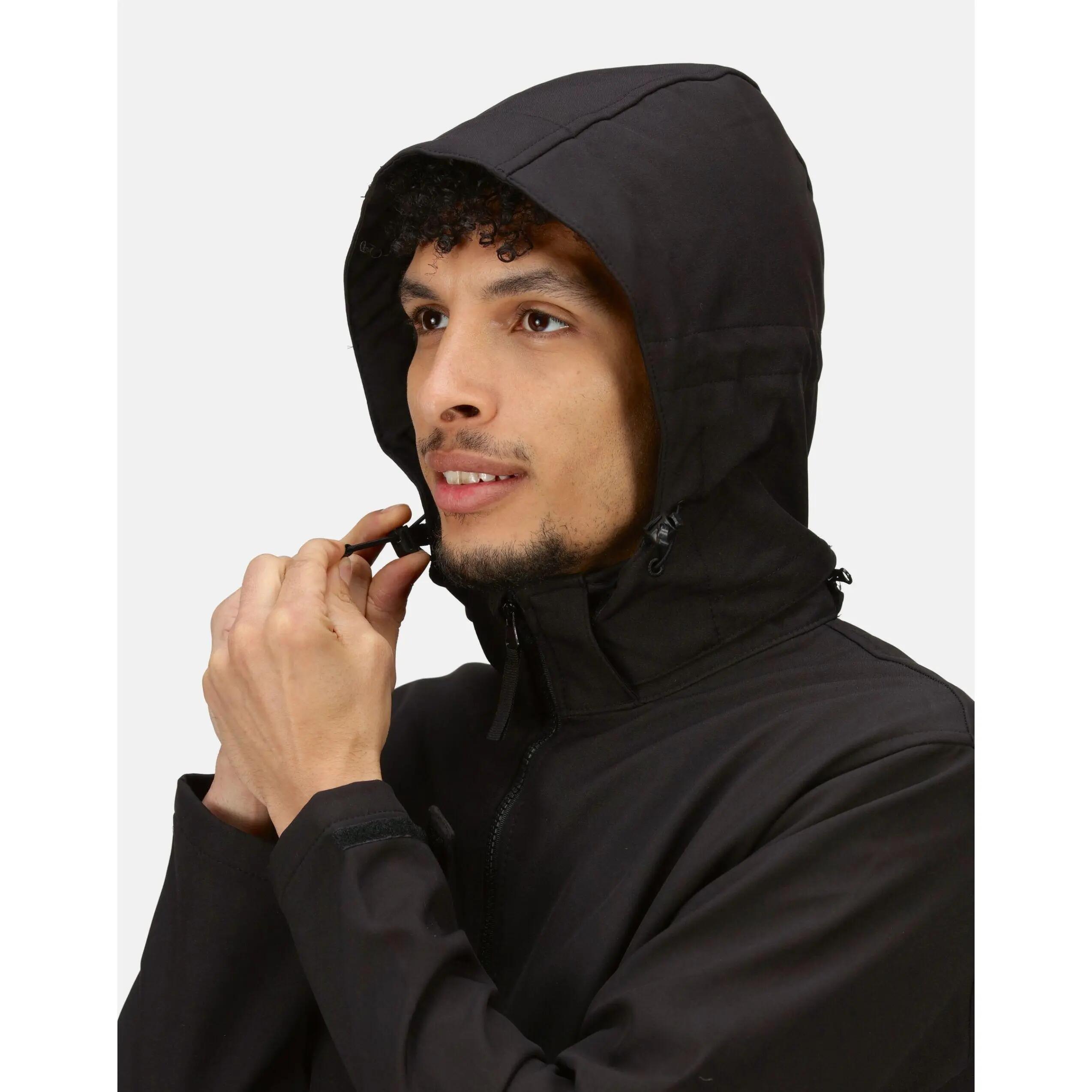 "Venturer" Kapuzenjacke für , 3 Lagen, Softshell Herren Schwarz 6/6
