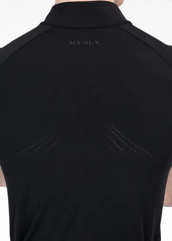 Camiseta Base Manga Corta Hombre Equitación Maximilian Code Negro 6/7