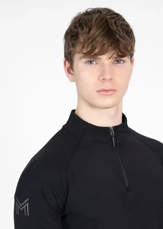 Camiseta Base Manga Corta Hombre Equitación Maximilian Code Negro 5/7