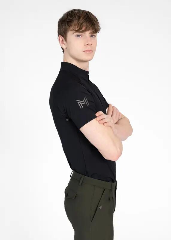 Camiseta Base Manga Corta Hombre Equitación Maximilian Code Negro 4/7