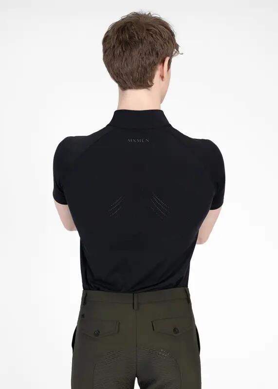 Camiseta Base Manga Corta Hombre Equitación Maximilian Code Negro 3/7