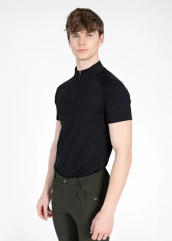 Camiseta Base Manga Corta Hombre Equitación Maximilian Code Negro 2/7