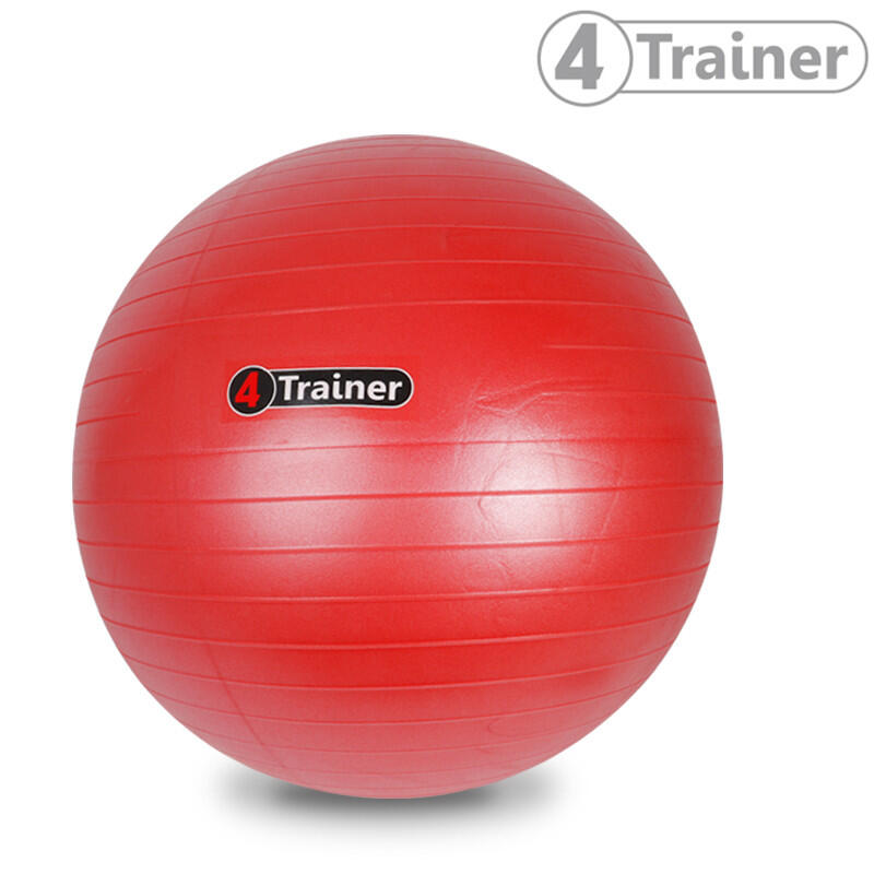Ballon Suisse - Rouge 75 cm - Anti Éclatement - 4TRAINER