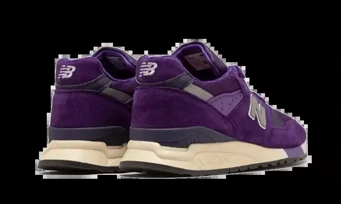 Męskie buty do biegania uderzające fioletowe wykończenie MADE IN USA 998 3/4