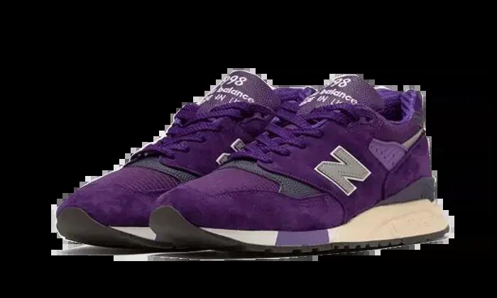 Męskie buty do biegania uderzające fioletowe wykończenie MADE IN USA 998 2/4