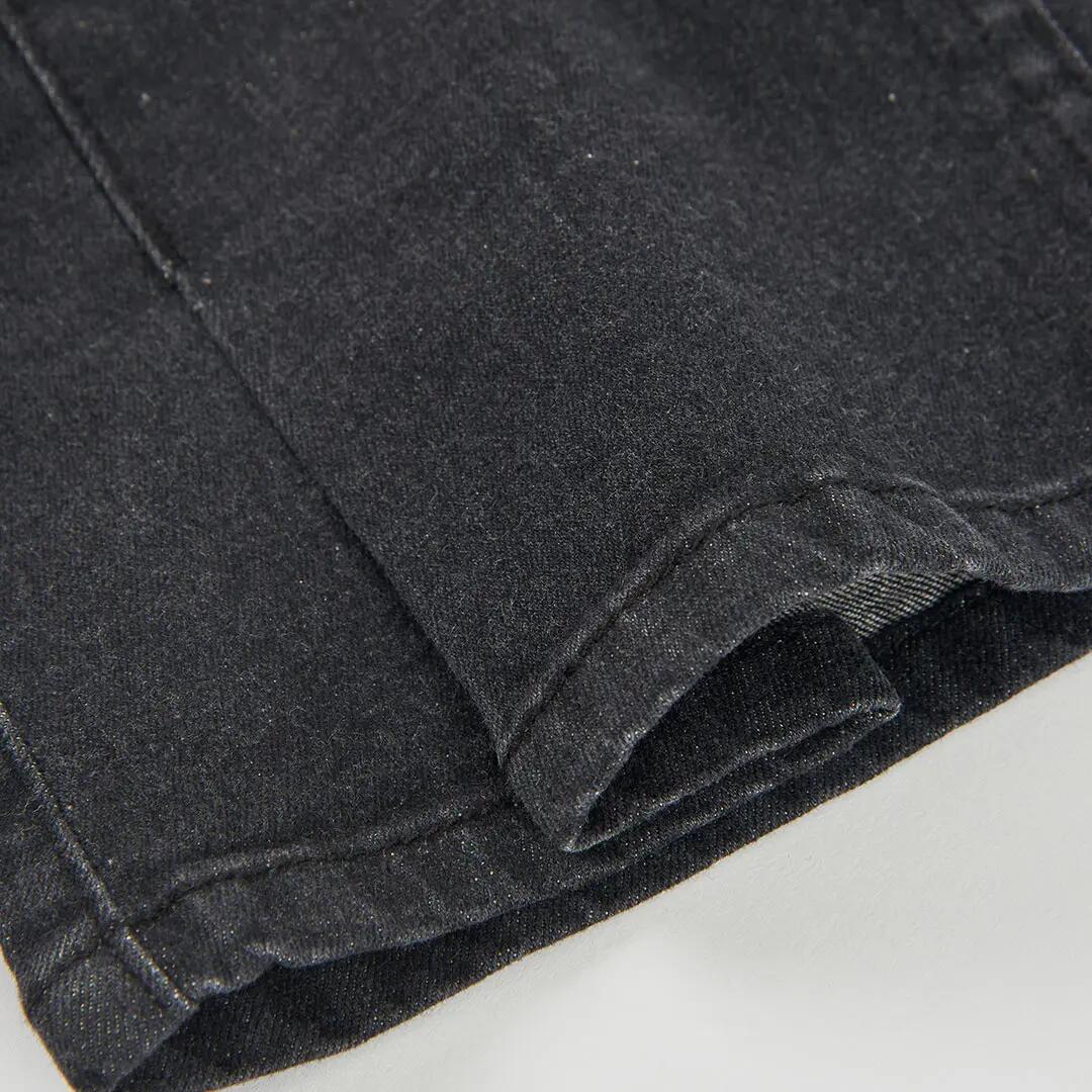 Falda denim negra con bolsillos 4/4