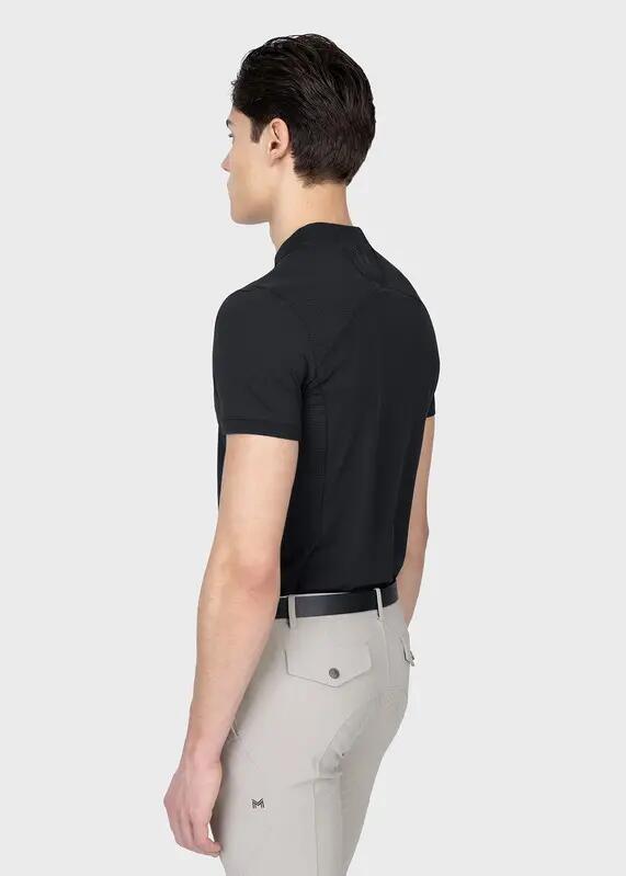 Camiseta Base Manga Corta Hombre Equitación Maximilian Track Negro 2/7