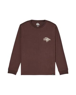 T-shirt met lange mouwen qs earth beige jongens 8-16