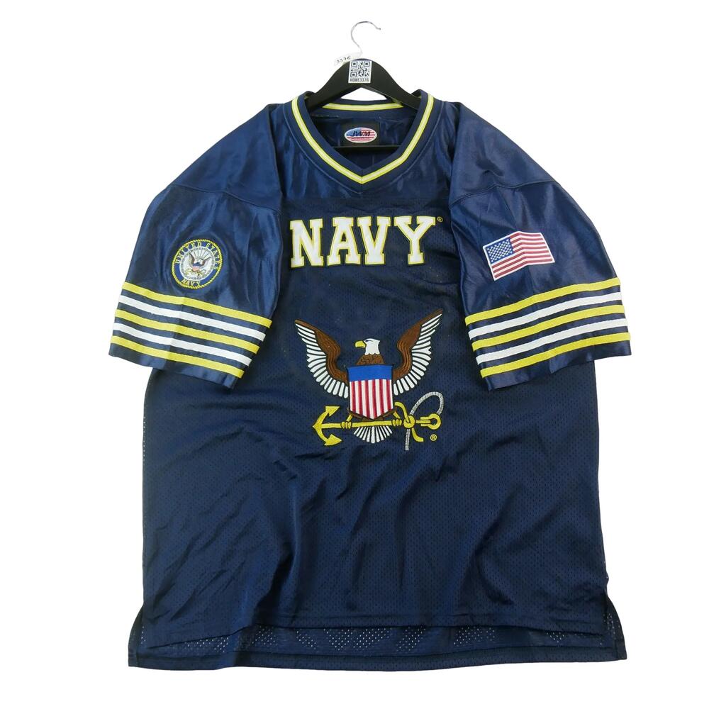 Second life - Men's NCAA JWM U.S. Navy Military Jersey - Excellent