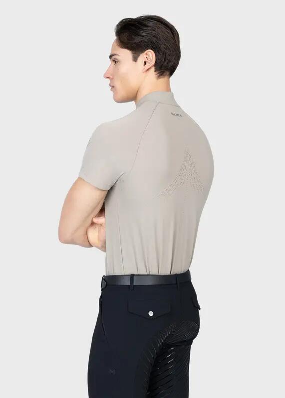 Camiseta Base Manga Corta Hombre Equitación Maximilian Code Topo Suave 3/7