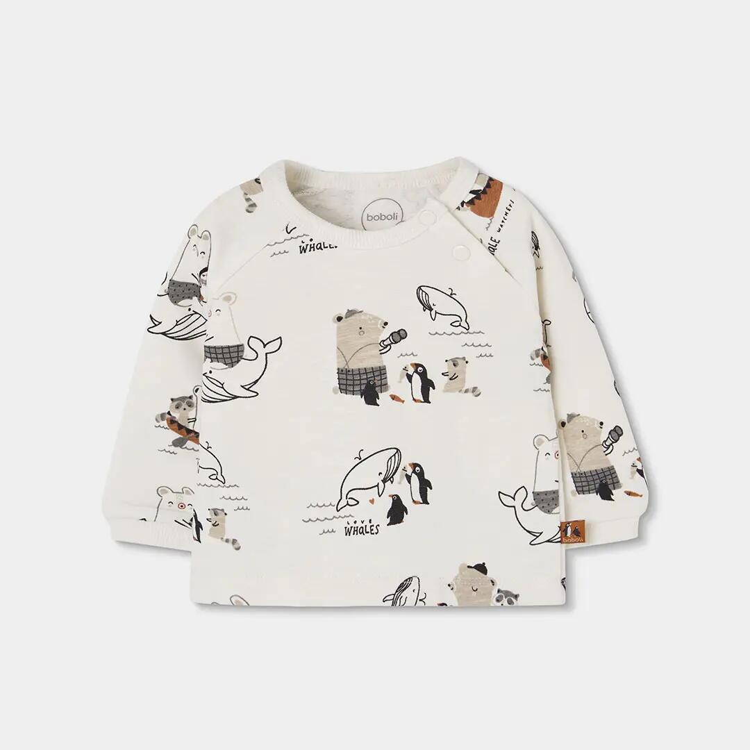 Conjunto punto bebé niño estampado animales 3/7