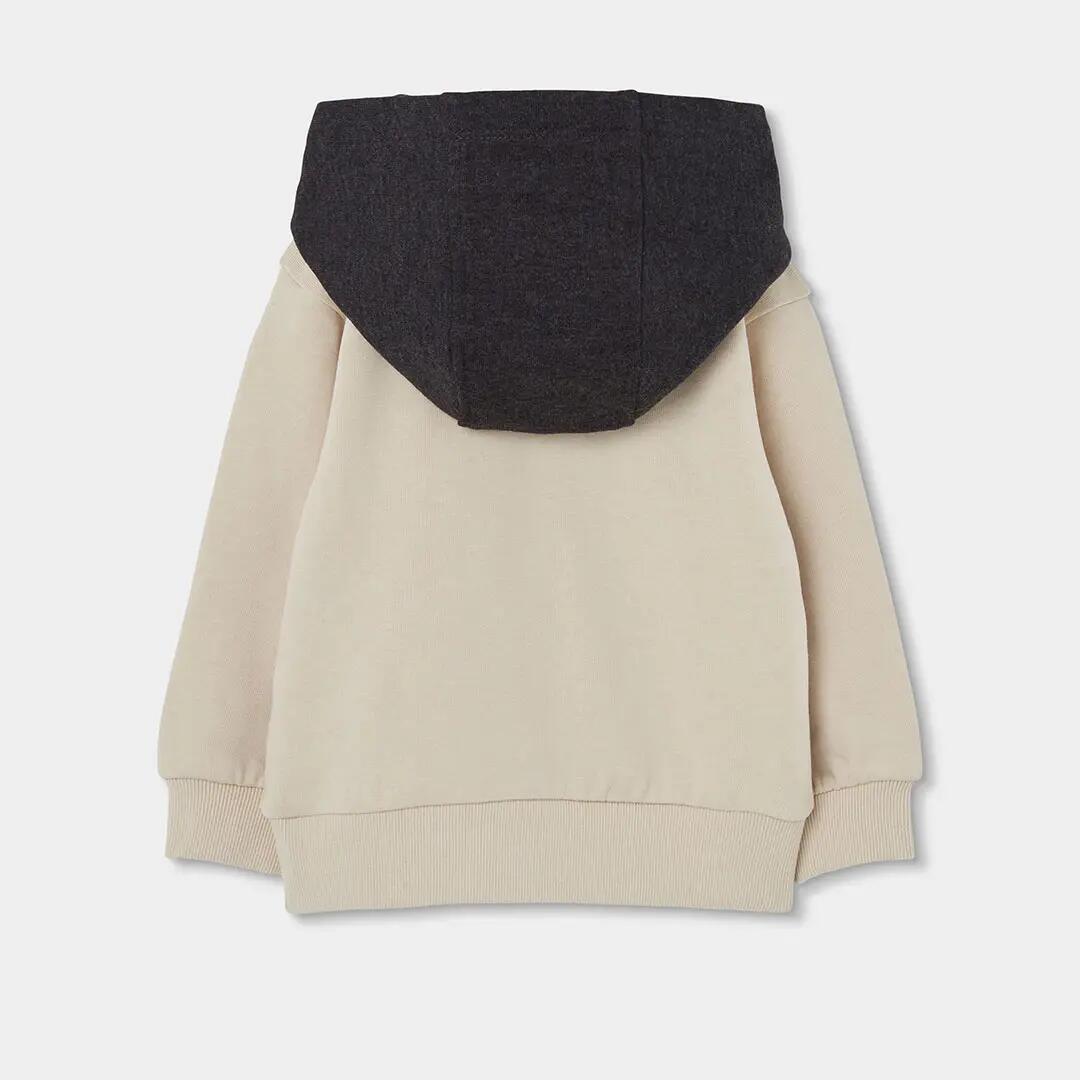 Conjunto felpa niño beige estampado montañas 5/7