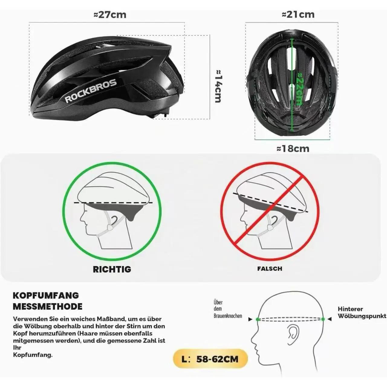 Fahrradhelm mit Magnetverschluss leicht verstellbar – für Damen & Herren 7/7