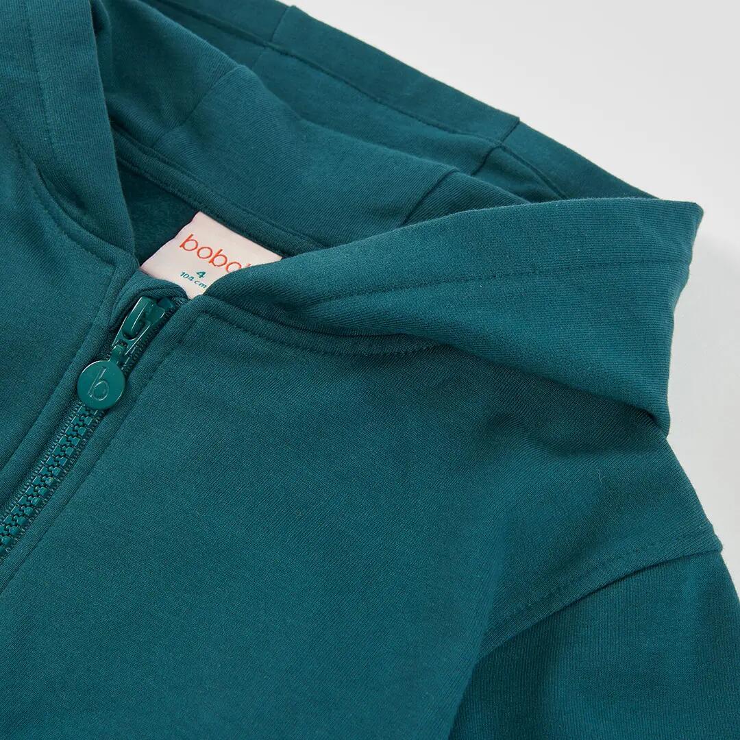 Chaqueta felpa niña verde con estrellas 3/4