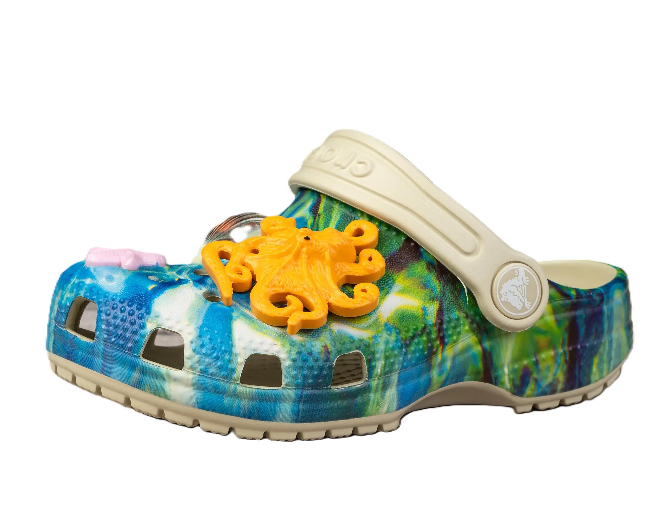 Klapki sportowe dziecięce CLASSIC UNDER THE SEA CLOG T 3/4