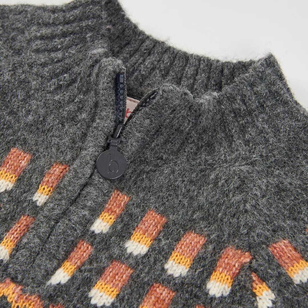 Jersey niño gris vigoré estampado geométrico 3/4