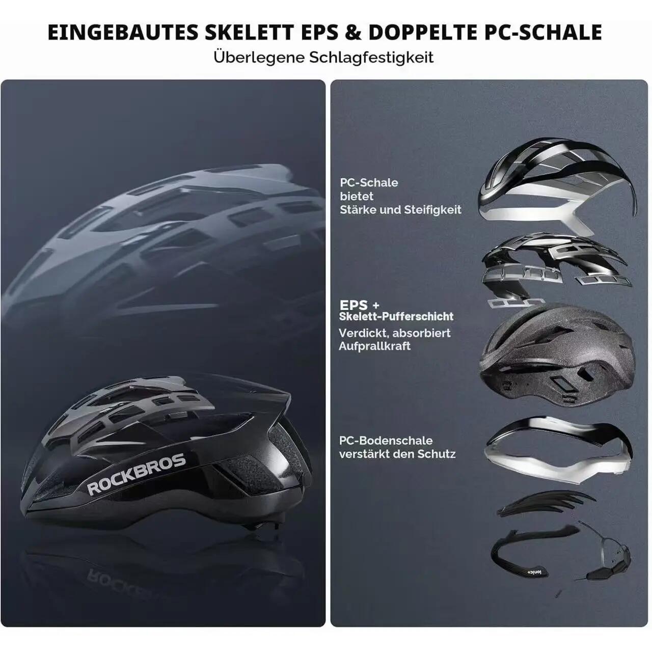 Fahrradhelm mit Magnetverschluss leicht verstellbar – für Damen & Herren 2/7