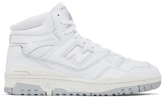 Męskie buty sportowe monochromatyczny design 650R WHITE
