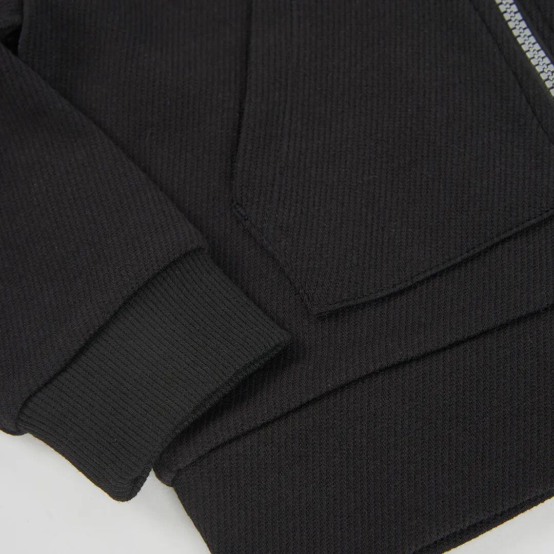 Chaqueta punto niña negra con capucha 4/4