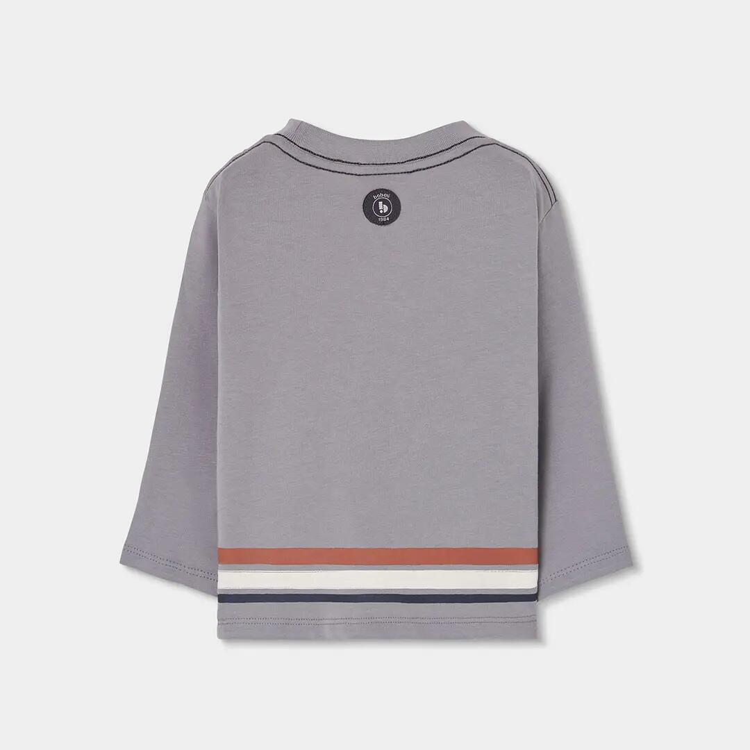 Camiseta punto niño gris estampado Bobsleigh 2/4