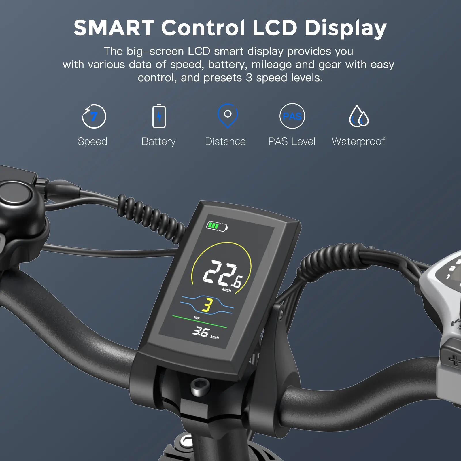 Bicicleta elétrica dobrável FAFREES F20 MAX, bateria 48V 30Ah, pneus 20" 10/11