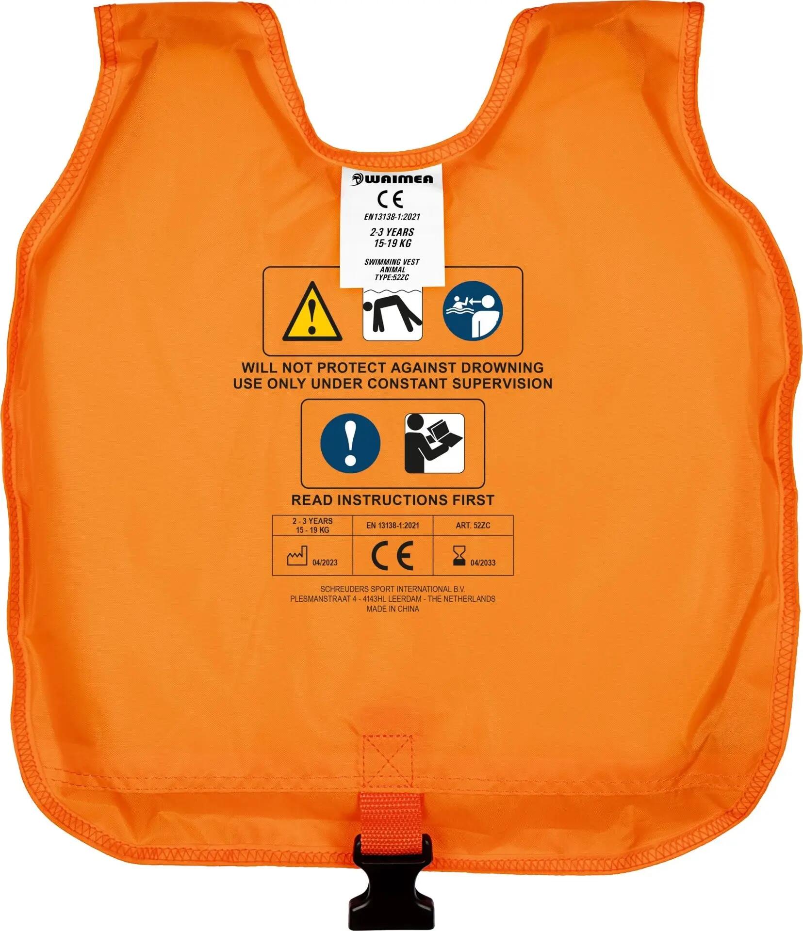 Chaleco salvavidas infantil animal - 2-3 años - 15-19 kg - Naranja 5/7