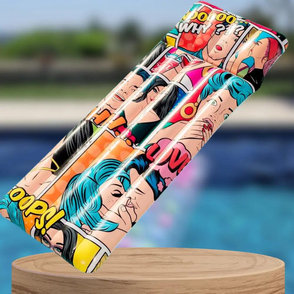 BESTWAY MATERAC DMUCHANY DO PŁYWANIA PLAŻOWY NA BASEN KOMIKS 183cm 3/7
