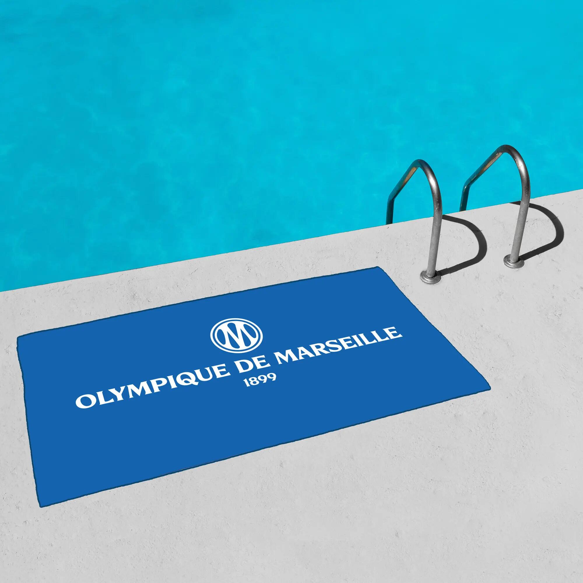 Serviette de bain 70x140 cm microfibre football Marseille - Massilia 2/2