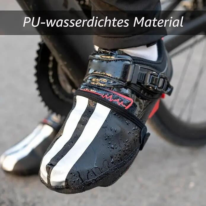 Fahrrad-Überschuhe wasserdicht winddicht mit Kevlar-Verstärkung 3/7