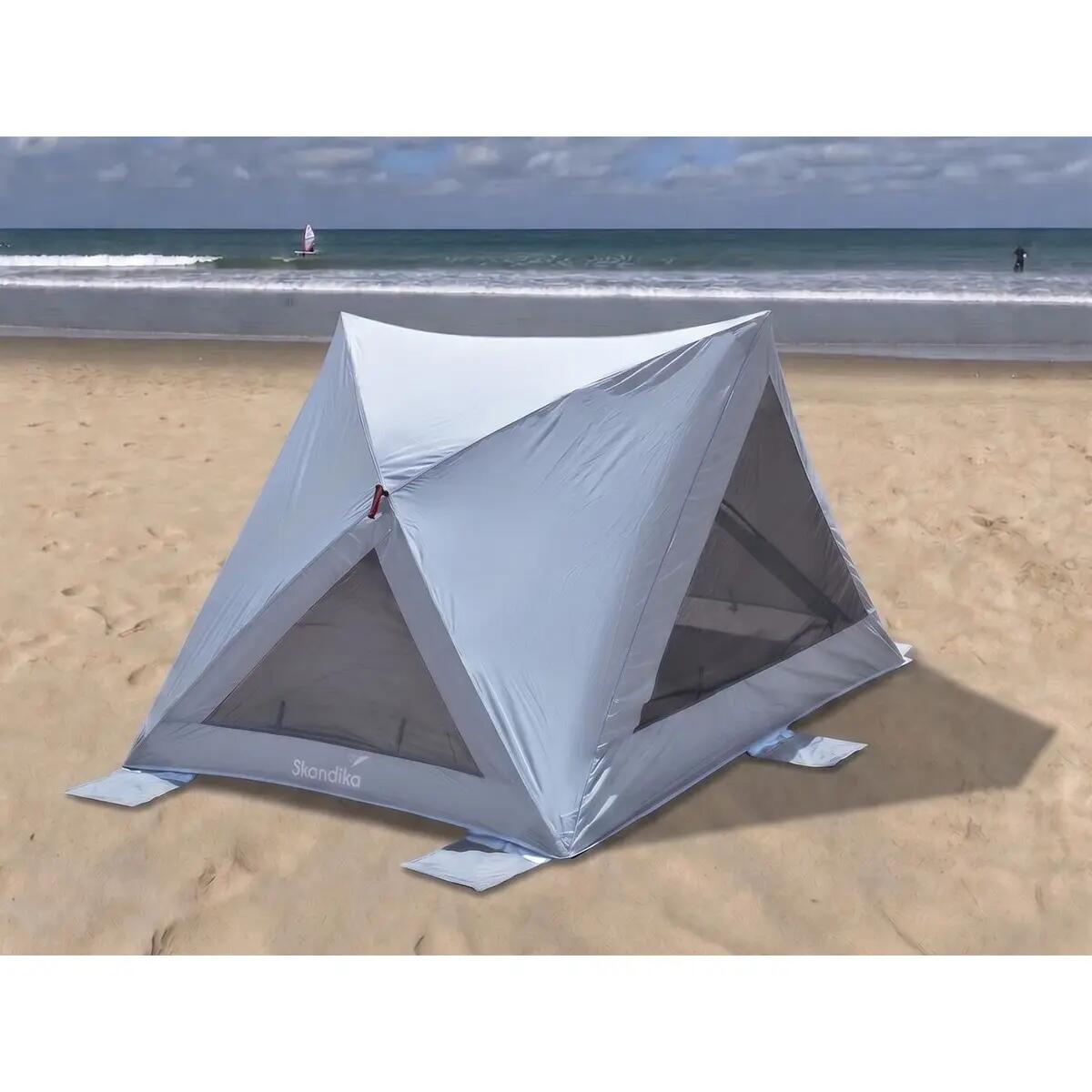 Tenda de praia ultraleve Selka Quick-Start - Proteção UV 80+ - Fundo cosido 6/15