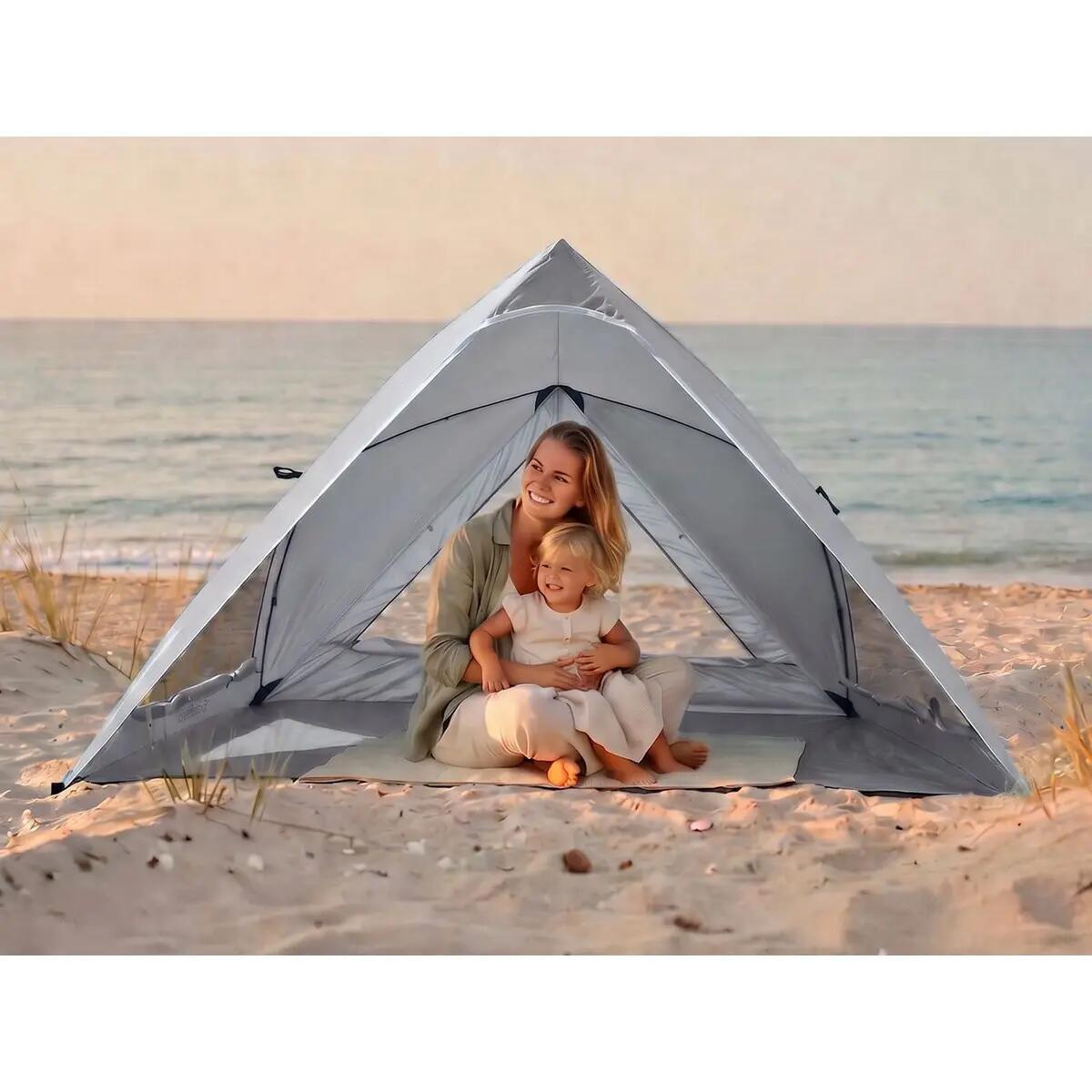 Tenda de praia ultraleve Selka Quick-Start - Proteção UV 80+ - Fundo cosido 4/15
